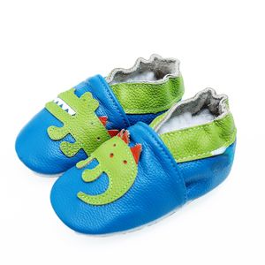 Zapatos de bebé de cuero cocodrilo mocasins animales niños zapatos pequeños zapatos para niños zapatos infantiles niñas linda zapatilla de bebé anti -slip suave