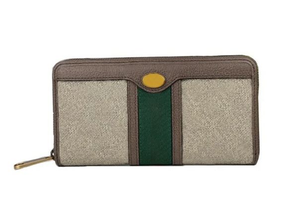 sac en cuir long style porte-cartes de crédit hommes femmes luxe zipper designer portefeuille embrayage porte-monnaie marque cartes pièces sacs portefeuilles