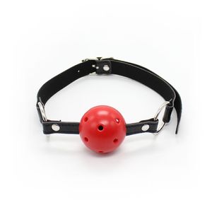 Jouets pour adultes en cuir balle Gag bouche Bondage fétiche retenue esclave harnais jeu de rôle Gimp # R501