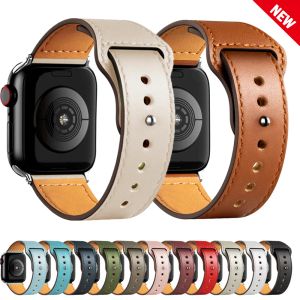 Bracelet en cuir pour Apple watch Ultra2, 49mm 44mm 40mm 38mm/42mm, bracelet 45/44mm, iWatch series9 8 7 3 4 5 6 se 41mm/45mm