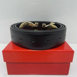 Cinturón de cuero para hombres y mujeres, cinturón de moda de diseñador de 3,4 cm con caja roja