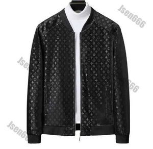 Leather Biker Designer Veste Homme Nouveau Top Vestes en Cuir pour Hommes Pu Cuir Souple Hommes Automne et Hiver Léger Business Casual Col Montant Veste Simple DL6C