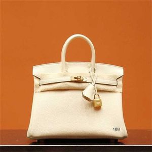 Cuir BK Designer Sacs Master Handmade Portable Femme's Bag Platinum Sac Cypress Gold Sac Litchi Match Togo Calf 10 Milkshake blanc