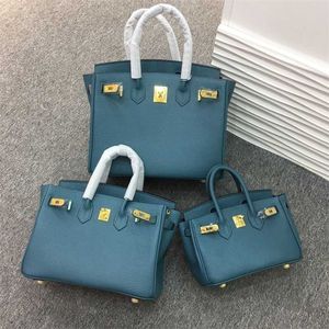 Lederen BK platina handtas echte tas handtassen ontwerper Togo draagbare schouder grote capaciteit dames origineel logo