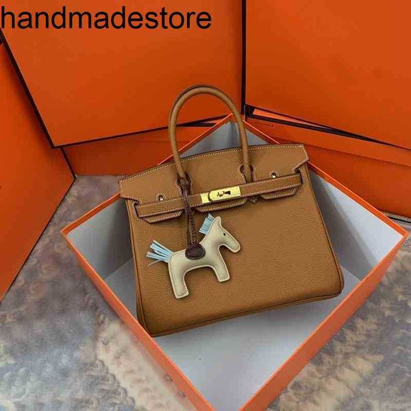 Cuir Bk Quaty Top Designer Handbags 25 30 35cm Femme Tote Sac Sac à bandoulière Togo Grain authentique Purse Lock Stoked Hand Rzae