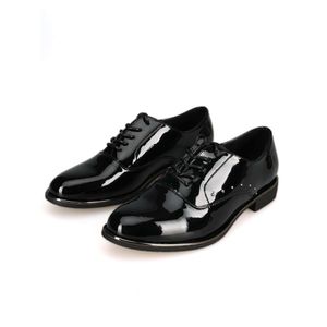 Cuir Black Classic Women's Lacquer Oxford Business Business Casual Work Tork Dress Chaussures 230 91772