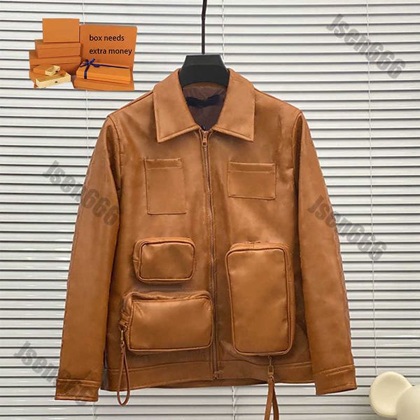 Cuir Bomber Biker Veste Sweats à capuche Mens Designer Veste d'hiver Mode Gaufrage Coupe-vent Manteau Vestes pour hommes Classique Manteau chaud Femmes Vêtements d'extérieur JER2