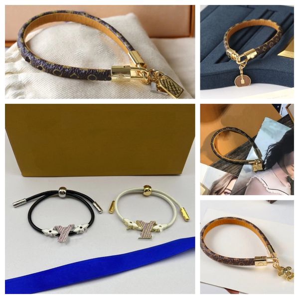 Bracelets en cuir cadeaux pour femmes hommes bracelets à noeud tressé marron lettrage je t'aime pour toujours cadeaux mari petit ami frère toujours liés ensemble