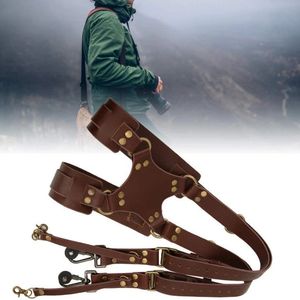 Leather Camera Shoulder Belt Outdoor Pography Equipment SLR Lanyard 240113