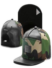 Leer Camo Metal Logo Baseball Caps Hip Hop Hat Outdoor Gorras Hiphop Mens Man Bot Verstelbare Snapback HATS95657745437762