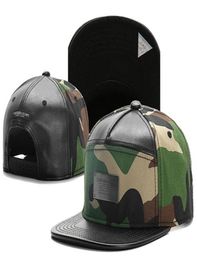 Cuir camouflage métal logo casquettes de Baseball Hip Hop chapeau extérieur Gorras HipHop hommes homme os réglable Snapback Hats95657743746853