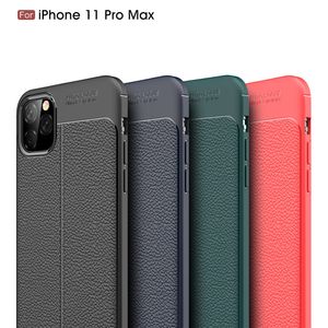 Leren hoesje Anti-kras achterkant Case Leren mobiele telefoon shell Litchi Skin Patroon Telefoonhoesje voor Iphone 15 14 13 12 11 Pro Max Zakelijke telefoonhoes lyp072