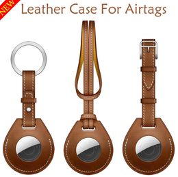 Leather Case voor S Bagage Tag Bag Charm Key Ring Keychain Protective Shell voor Apple S Anti-Lost Tracker Cover4046820