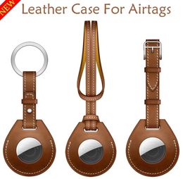 Leather Case voor S Bagage Tag Bag Charm Key Ring Keychain Protective Shell voor Apple S Anti-Lost Tracker Cover 2986632