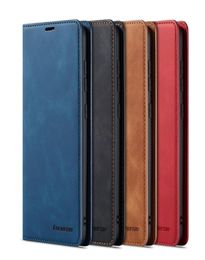 Étui en cuir pour Samsung Galaxy Note 10 9 8 Case de protection Flip Flip Flip Bover pour S20 S10 S9 S8 plus couverture du portefeuille magnétique4807465