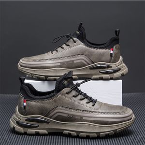 Chaussures décontractées en cuir chaussures vulcanisées automne mode baskets de luxe confort sport plate-forme chaussures pour homme Tenis Masculino