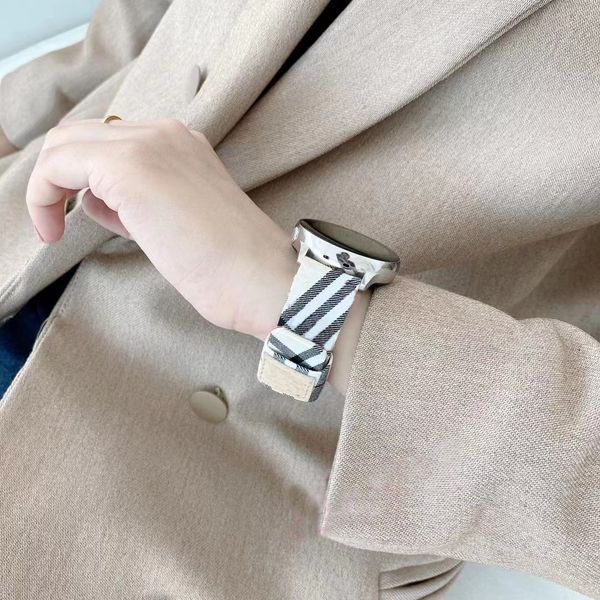 20mm bracelet de montre intelligente sangles 22mm pour Samsung Galaxy Active 4 2 3 vitesse S2 cuir tissu Bracelet Bracelet bandes pour femmes hommes