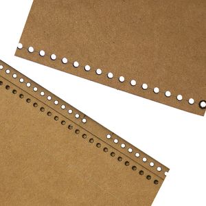 Lederen ambachtelijke persoonlijkheid schoudertassen handtas crossbody tas naaipatroon hard kraft papier en acryl -diy sjabloon 19 cm*16 cm