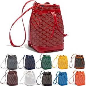 Pochette haute capacité PETIT FLOT l Sacs à cordon de luxe Femmes Hommes Embrayage CrossBody Sacs à bandoulière Sacs de créateurs classiques en cuir véritable Totes seau sac à main de voyage