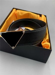 Ceintures de mode en cuir pour femmes Designer de luxe hommes ceintures en métal Triangle boucle femmes hommes ceinture classique rétro ceinture 35 cm Wid3537052