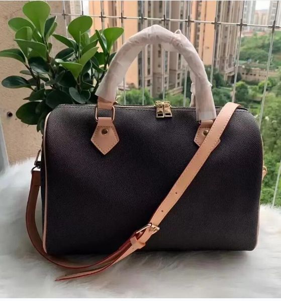 Bolso de viaje de cuero Flower Flower Bolsos para mujeres Venta de alta capacidad bolsos de almohada marrón bolsos de hombro de almohada marrón bolsas de mensajería de cuerpo cruzado carteras billetera