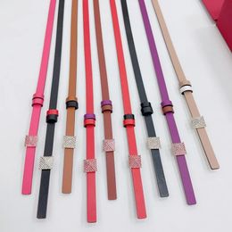 Cuir Fine Version 1.2 avec garniture de taille Pantbelt pour femmes colorées avec tas de pile pointu à pointe fine ceinture de taille 240419