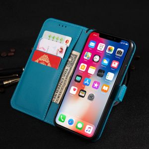 Leather Flip Wallet Case Voor Samsung Galaxy A3 A5 A6 A7 A8 A9 A01 A02 J2 J3 J4 J5 j6 Plus J7 J8 Bescherm Cover