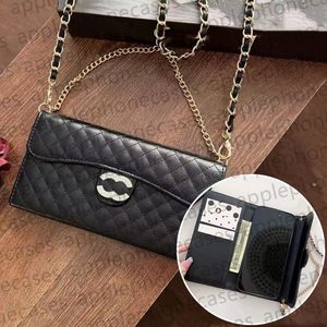 Lederen flip wallet telefoonhoes ontwerper iPhone Case Card Holder voor iPhone 15 Pro Max Cases Apple iPhone 14 Pro 13 12 11 XS Max XR 15 Plus Case Women Crossbody Mobile Cover