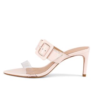 Cuir Vérohe Femmes PVC 9cm Mesdames Real 2022 Talons hauts Sandales Chaussures robes Pumps Pantouflage Summer Casual Peep-Toe Open Toes Party Wedding Buckle Transparent 884