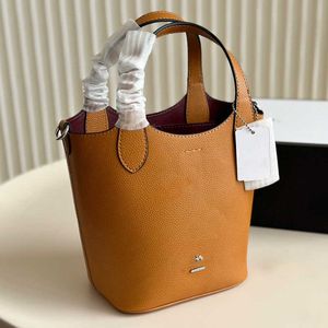 Lederen handtas ontwerper bucket Bag portemonnee vrouwen canvas hanna mandtassen vintage eenvoudige kleine crossbody schoudertassen 240418