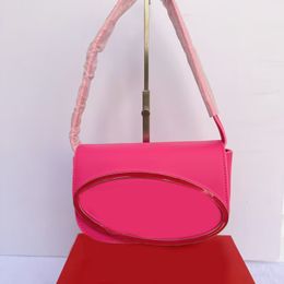 Bolso de mano de cuero Bolsos de diseñador Hobo de lujo Bolsos cruzados Pochette Bolso pequeño Pareja Regalo del día de Navidad Bolsos de jingle de un solo hombro Color sólido simple xb009