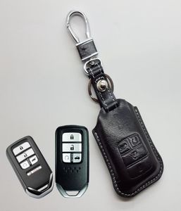 Clée couvercle de clés en cuir pour Honda Civic 2020 Accord Pilot Cérothérapie Holder Sac Portefeuilles Portefeuille Keychain Keychain Honda Auto Accesso6608491