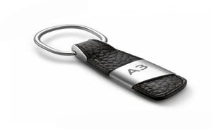 Lederen sleutelhanger sleutelhanger sleutelhanger ring sleutelhouder voor A3 A4 A5 A6 A7 A8 TT S3 S4 S5 RS Q3 Q5 Q7 SLINE Goede kwaliteit4875733