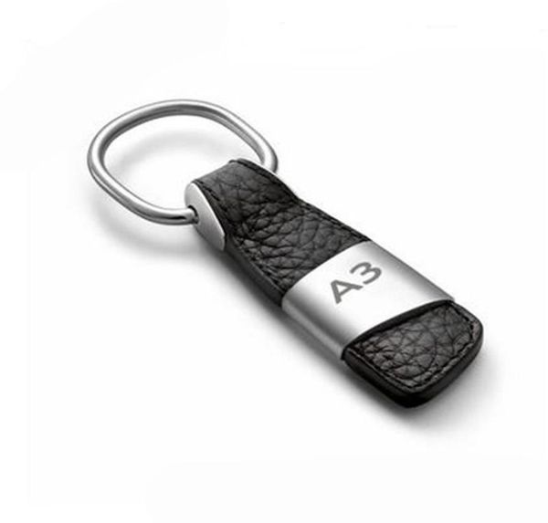 Porte-clés en cuir porte-clés porte-clés porte-clés pour A3 A4 A5 A6 A7 A8 TT S3 S4 S5 RS Q3 Q5 Q7 SLINE bonne qualité 3018564