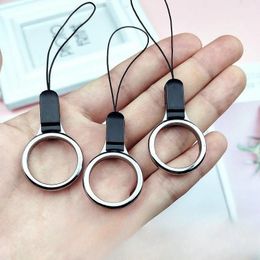 Llavero de cuero lanario simple hombres para mujeres soporte para automóvil de llave de llave de llave accesorios de llaves de llaves regalos correas de teléfono