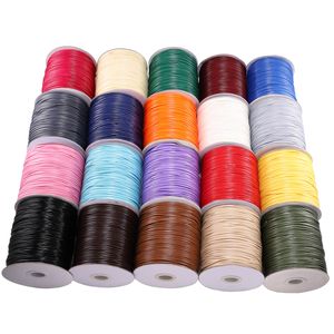 Leather Line Waxed Cord Cotton Thread String Strap Necklace Rope Jewelry Making DIY Bracelet Supplies