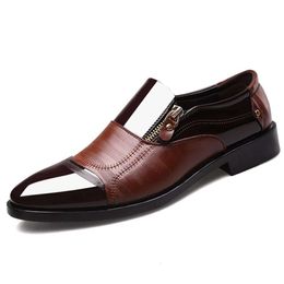 Leather Loafers, Shoes, ZUAUOOT Formal Men's Pointed Tie Up Business Tailcoat Shoes 122 69684