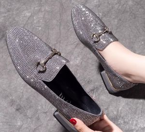 Lederen loafers dames suède ontwerper volledige strass lichtgewicht casual schoenen nieuwe mode vrouwen ademende lage top comfort travel flats 20701