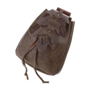 Paquete de cintura medieval de cuero, bolsita de cintura de trabajo manual vintage bolso de cinturón de cuero bolsa medieval bague