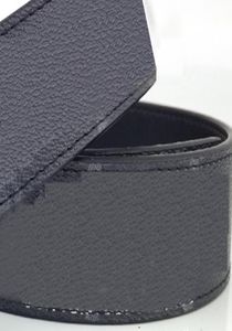 Cinturón de cuero para hombre Hebilla lisa Moda de lujo Ocio Juventud L Letra Pantalón Diseñador Negro Marca flor Ancho 38 mm Casual Marrón 6195837