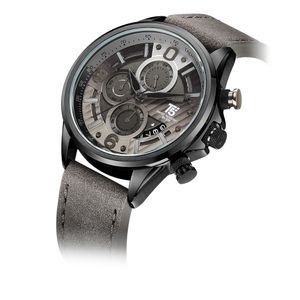 Montre en cuir pour hommes à quartz Nouveaux produits de mode en Europe et en Amérique montres de sport imperméables style d'affaires luxe à l'intérieur collection