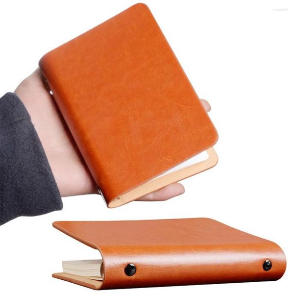 Cahier en cuir A7 poche Mini Portable à feuilles mobiles étudiant mémo quotidien Note de bureau papeterie livre 365 planificateur de jour