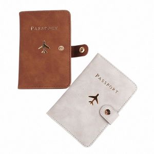 Couvre-couvertures de passeport en cuir Boîtier de carte de voyage imperméable Portefeuille mignon livre de passeport pour femmes / hommes couvercle de passeport H7pk #