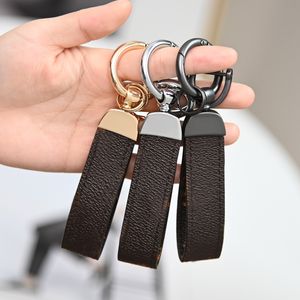 Lederen patroon sleutelhanger decor gesp liefhebbers auto sleutelhanger handgemaakte sleutelhangers voor vrouwen mannen tas hanger accessoires