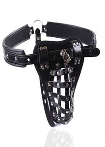 Cuir pénis Bondage harnais érotique bdsm jouet jarretière culotte orgasme ceinture Scrotum civière harnais mâle appareil adulte Game8632790