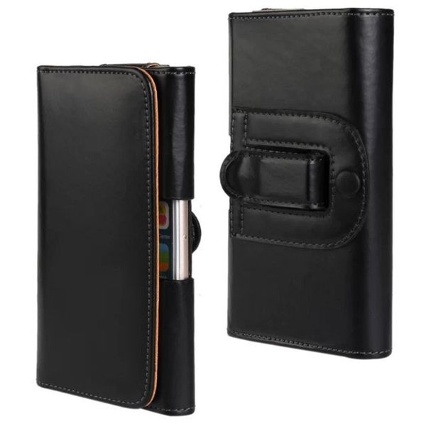 Funda de cuero para cinturón de teléfono, riñonera Vertical magnética de 6,5/5,8/4,7 pulgadas para iPhone XR XS Max 8 13 Pro, funda con Clip para cinturón