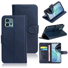 Leren telefoonhoesje voor Motorola Moto G Stylus 4G G14 G54 G84 Rand 40 Neo 30 Ultra X30 G100 20 Fusion S Pro S30 30 Lite Rand + Flip Cover Portemonnee hoesjes met kaarthouder