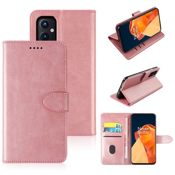 Funda de teléfono de cuero tipo billetera para Oppo OnePlus ACE 2 Pro 2V 5G Nord 3 Nord 1+Nord CE 2 2T Core Edition N200 N20 A96 Reno 7Z Reno 7 8 Lite Flip Cover con tarjetero