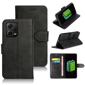 Étui de téléphone en cuir pour Xiaomi Poco M4 X5 X3 GT Redmi Note 12 Turbo 11 11T Pro + 11S 11E 10 10S Pro Speed Max 10T A101XM Flip Cover Wallet Phone Cases With Card Holder