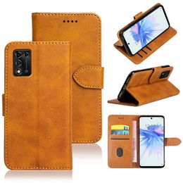 Étui de téléphone en cuir pour ZTE Blade A7s A31 Plus A51 A52 Lite A72 A32 A7P A71 V40 Vita Optus X P650 Pro Swift Sight 2 étuis de téléphone portefeuille à rabat avec porte-carte